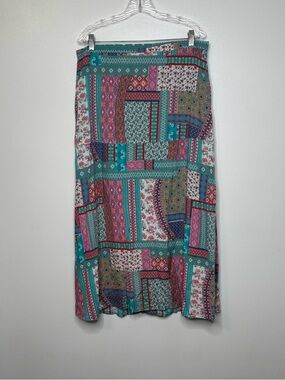 Tolani Collection Patchwork Maxi Skirt Womens LP Boho Festival